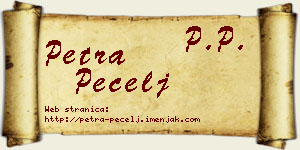 Petra Pecelj vizit kartica